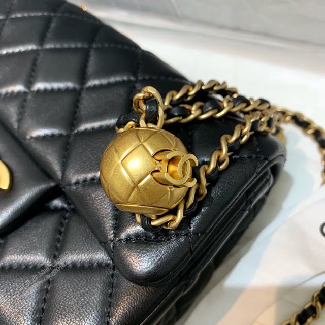 Chanel女包 1786黑色 Chanel2020新款單肩腋下包 Chanel鏈條單肩斜挎小號包  djc3996